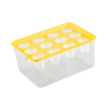 Hydroponic Grower Box 12 Holes Easy to Use for Vegetables Cultivating Indoor yellow, 31x22x16cm
