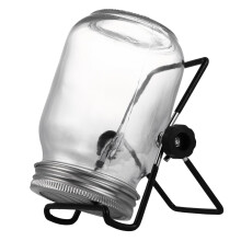 Sprouting Kit with Stainless Steel Mesh Lid and Stand for Indoor Seed Germination of Broccoli, Alfalfa, Mung Beans