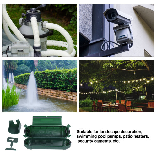 Waterproof Extension Cord Protective Box for Outdoor Connections 2