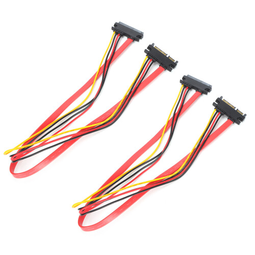 10 stücke Sata Kabel 7 + 15Pin Männlich zu 2