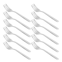 12Pcs 316 Stainless Steel Fruit Forks - Multipurpose Tasting, Dessert & Salad Utensils