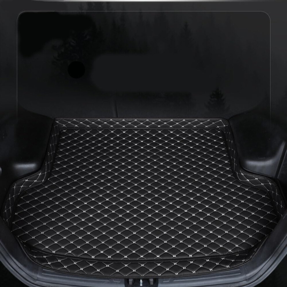 Trunk Mat Custom Fit Leather Cargo Liner Rear Boot Protector 2022 For Land Rover Defender 130 Black 9382693224545