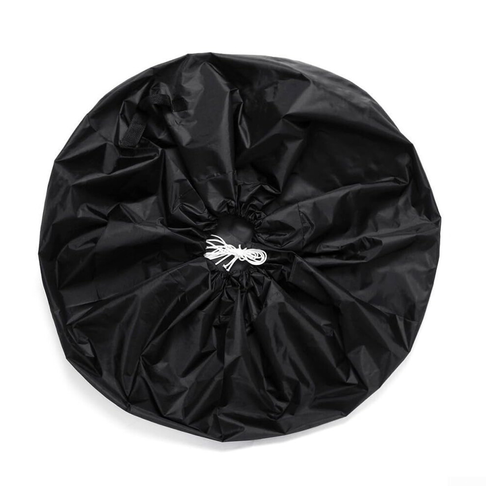 210D Oxford Cloth Spare Tire Cover Weatherproof Universal Fit Protector Black 9347817511147