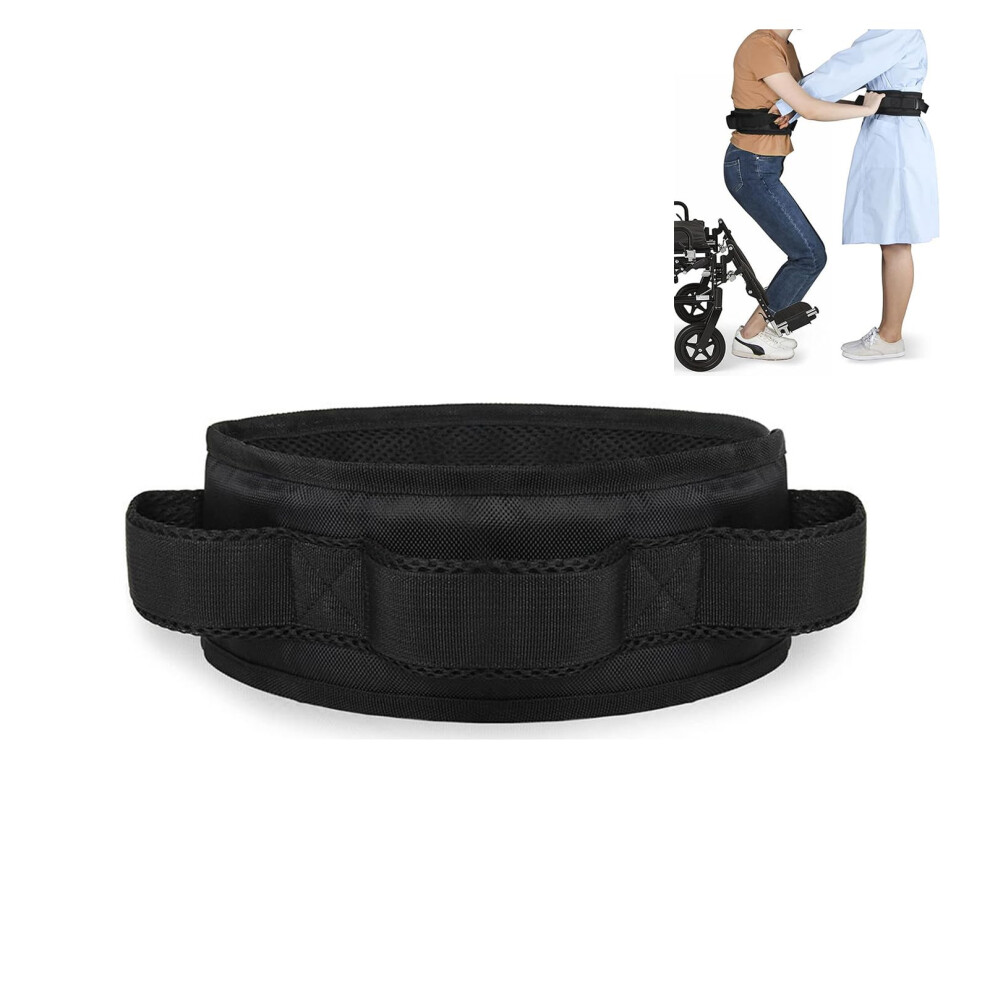 Transfer Belt Wheelchair Safety Seat Transfer Gait Belt with Handles for Elderly Patient Mobility Aid and Standing Support