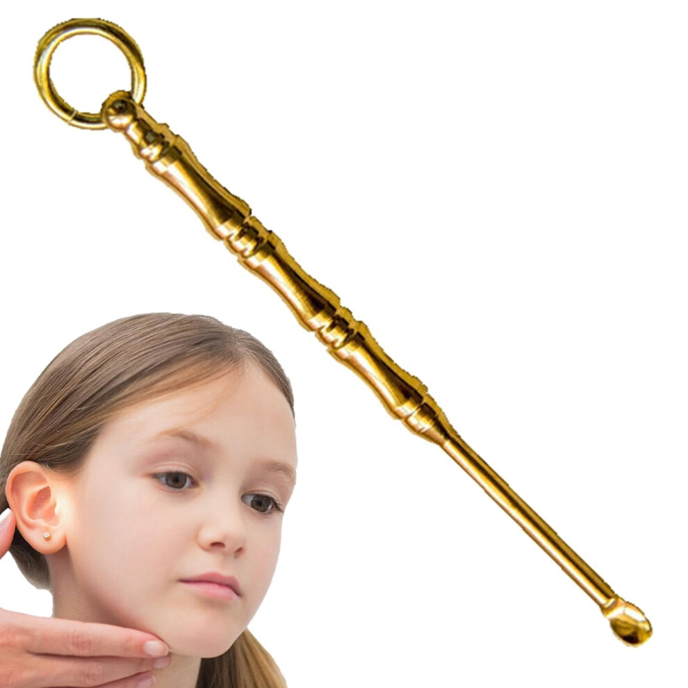 Ear Cleaning Spoon Brass Ear Pick, Reusable Wax Remover Tool For Adults And Kids, Lightweight Ear Wax Removal
