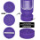 501015 Barattolo di plastica viola da 110 ml con grinder 5