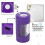 501015 Barattolo di plastica viola da 110 ml con grinder 2