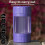 501015 Barattolo di plastica viola da 110 ml con grinder 4