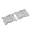 2 Stück transparente Abdeckplatte 4,6 x 3,5 cm BB370BM2800 1