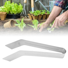 Stainless Steel Seedling Transplanting Plier 22.5cm Reduce Root Damage