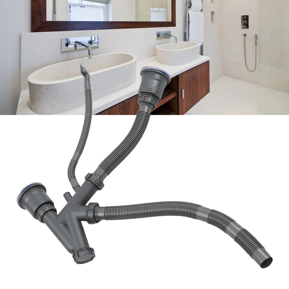 Bathroom Sink Drain Assembly With Quick Connect Leak-Proof Design 7611375605757