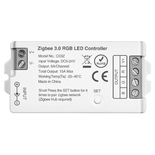 Tuya Zigbee 3.0 RGB-Controller TUYA  Life APP-Bediening Dimmer Light Strip Controller