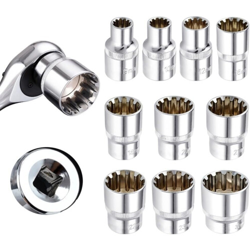 Torx Bit Socket 19mm 1/2 Inch Drive Chrome Vanadium Steel Torque RustResistant 2