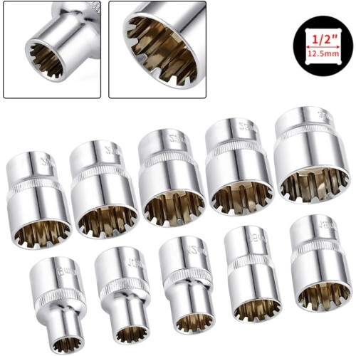 Torx Bit Socket 19mm 1/2 Inch Drive Chrome Vanadium Steel Torque RustResistant 1