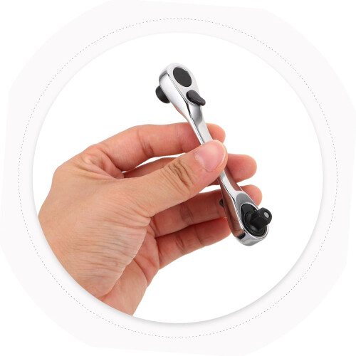 Mini Ratchet Wrench Hexagonal Socket Spanner Reversible Drive Compact Handheld Tool For Car 2