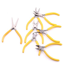 8Piece Mini Pliers Set for Jewelry Making – Includes Bead Tools, Cutting Pliers – Yellow Kit
