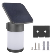 Dusk To Dawn Outdoor Lighting, No Wiring Solar Wall Light With Remote Control For Optical And Time Control, Anti-Overshoot And Short Circuit