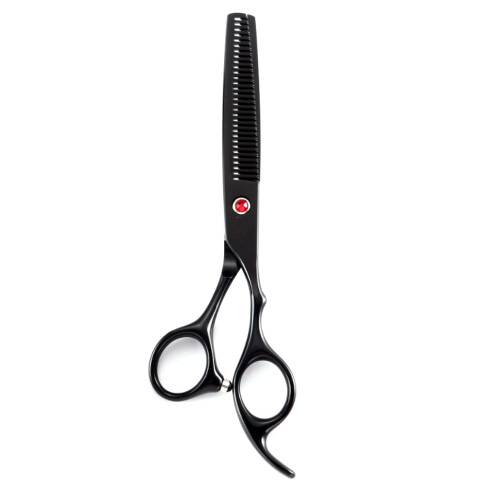 Tesoura profissional para corte de cabelo, 15 cm (6 polegadas), aço inoxidável japonês, design ergonômico com lâminas leves e estojo de