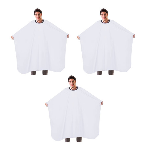 Professional Barber Cape, Comfortable and Smooth Adjustable Snap Closure Salon Cape, Multi-Function, Easy Clean, Reusable (160 x 140 cm)