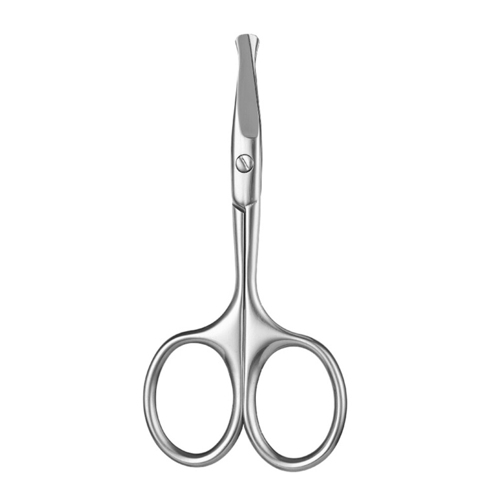 Precision Grooming Scissors, Safety Round Tips, Sharp Blades, Multipurpose Beauty Tool, Stainless Steel, Travel-Friendly, Quality Assurance