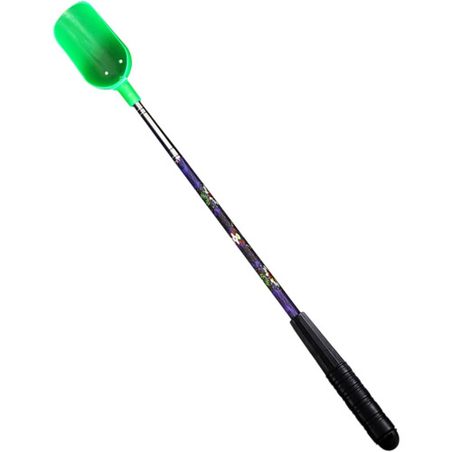 Fishing Baiting Throwing Spoon 3Section Telescopic Casting Spoon For Feeding Particles Boilies Green 1