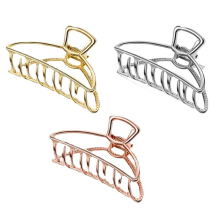 Stilvolles Accessoire für tägliche Eleganz, große Haarspange für dickes Haar – Metall-Haarspange mit festem Halt – 3er-Set – für