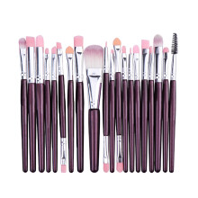 Professionelle Make-up-Pinsel, 20 Stück, stilvolles Design, hautfreundlich, weiche Borsten, hochwertige Synthetikfasern, inklusive Reiseetui,