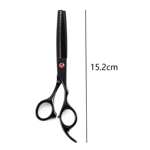Tesoura de cabeleireiro profissional de 15 cm (6 polegadas) com material premium, design ergonômico e parafuso de ajuste elevado. 1