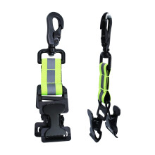 Fire Brigade Glove Holder Double Clip with Carabiner, Glove Clip Metal Glove Clip for Gloves, Protective Helmets, Towels Pack of 2