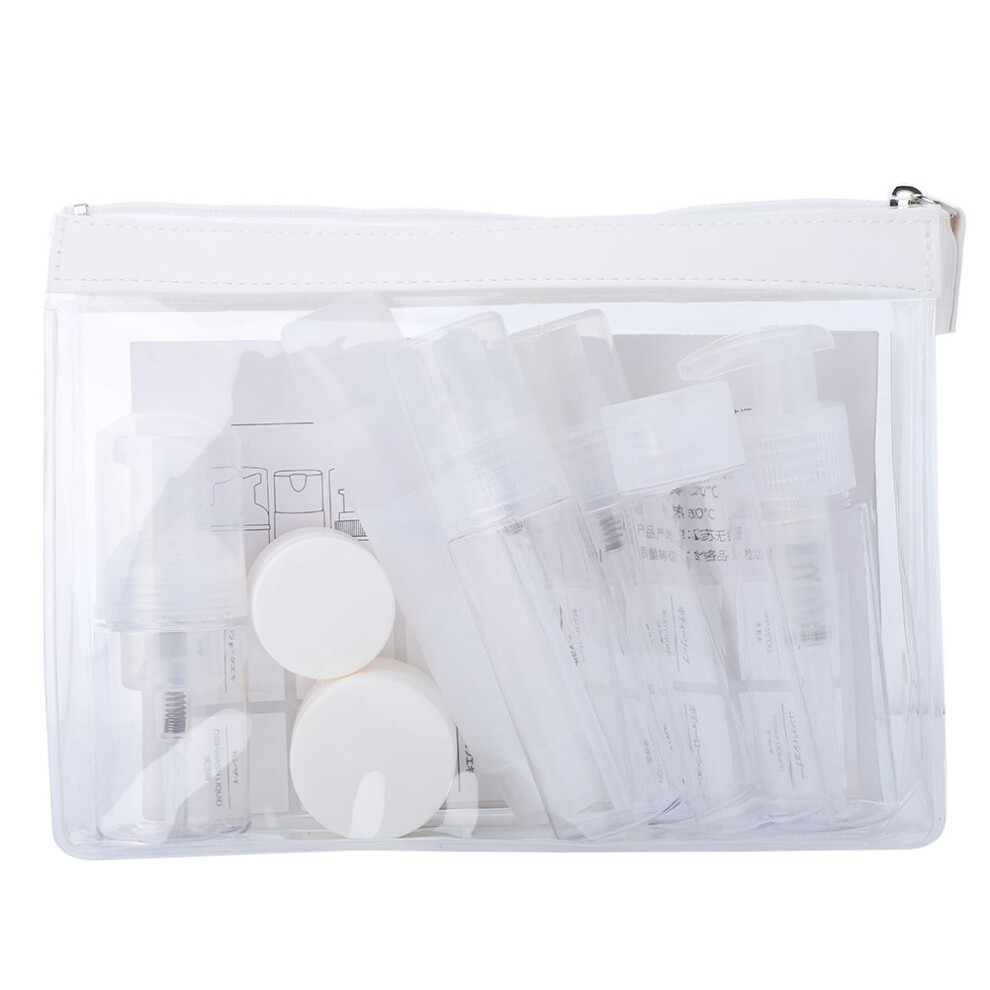 Travel Toiletry Containers Set, TSA Approved Travel Bottles Leak Proof Design with Clear PET Material, Portable Travel Bottles Kit for Shampoo Lotion