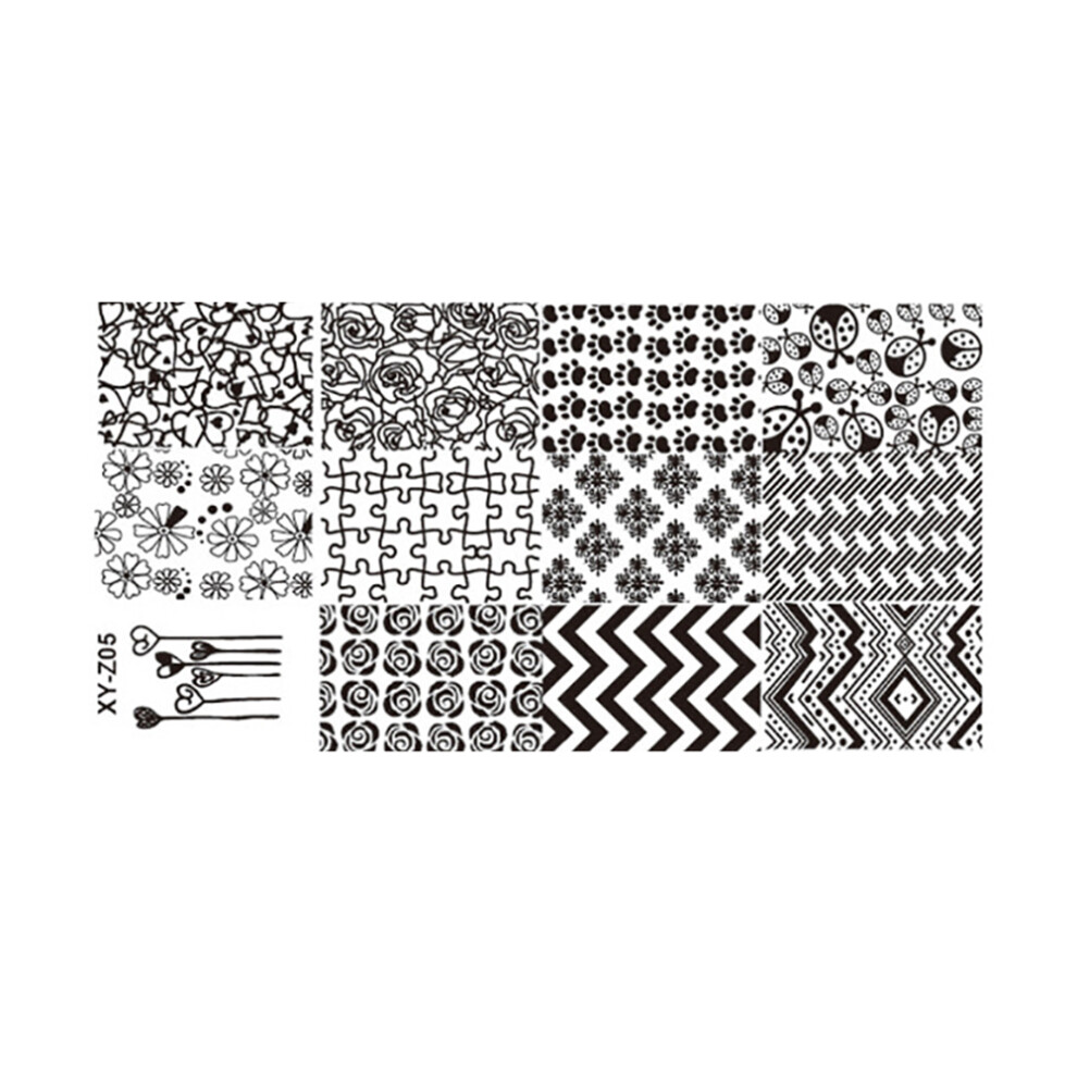 Add Texture to Your Art Projects, Mixed Media Stamp and Stencil Set with Photopolymer Clear Stamps for Journaling and Scrapbooking, Cling Mount Stamp