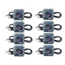 8 Stuks 100 Graden Cameramodule 1MP OV9732 1280x720 USB Gratis Driver Handmatige Focus met 3 Meter Kabel voor WinXP/7/8/10