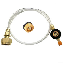 Portable Gas Filling Adapter  Pressure Pipeline PU Tube For Outdoor Enthusiasts
