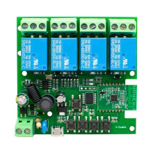 Module de Contrôleur Intelligent WiFi RF EWeLink APP, Relais de Commutation WiFi 4 Canaux AC 85-250 V USB 5 V, Télécommande RF