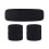 Set di fascia per testa e polso per uomo e donna, corsa, cotone nero, 70g 2