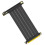 PCI-E Express 4.0 16X Riser Video Card Extension Shielded Flexible Cable 90 Mounting GPU Lossless Black for GPU 3