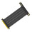 PCI-E Express 4.0 16X Riser Video Card Extension Shielded Flexible Cable 90 Mounting GPU Lossless Black for GPU 5