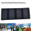 Portable 20W Solar Charger High Efficiency USB Output Waterproof 8