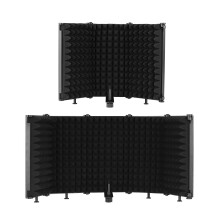 Portable 5-Panel Mic Soundproof Filter with 3/8-5/8 Adapter for Studio