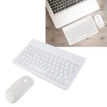 Ultra Thin Silent USB Keyboard Mouse Combo, 1600 DPI, White