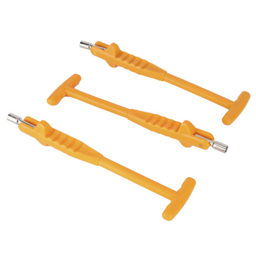 3pcs 7mm Tire Valve Stem Puller Set for Efficient Tyre Repair Orange