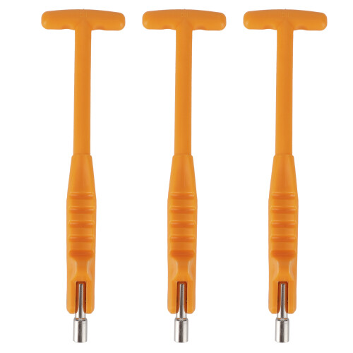 3pcs 7mm Tire Valve Stem Puller Set for Efficient Tyre Repair Orange 1