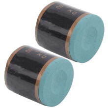 2Pcs Pool Table Cue Tips Chalk Dark Green for Superior Control