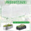 2pcs Garden Netting for Raised Beds,Rectangular Mesh Plant Covers with Drawstring for Garden Protection 7