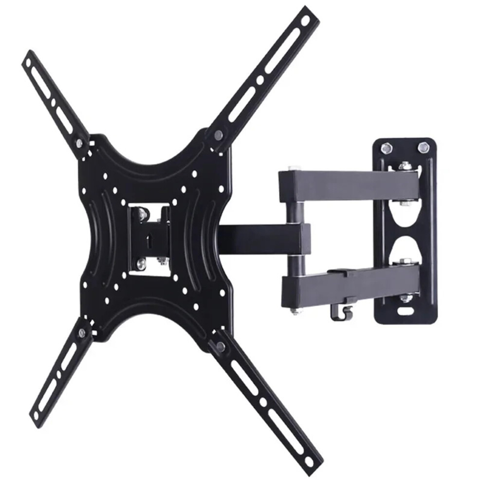 Universal Retractable Tv Mounts Wall Mount Bracket Lcd Monitor Tv Stand Expansion Bracket Metal Arm Tv Holder Black 9347817611052
