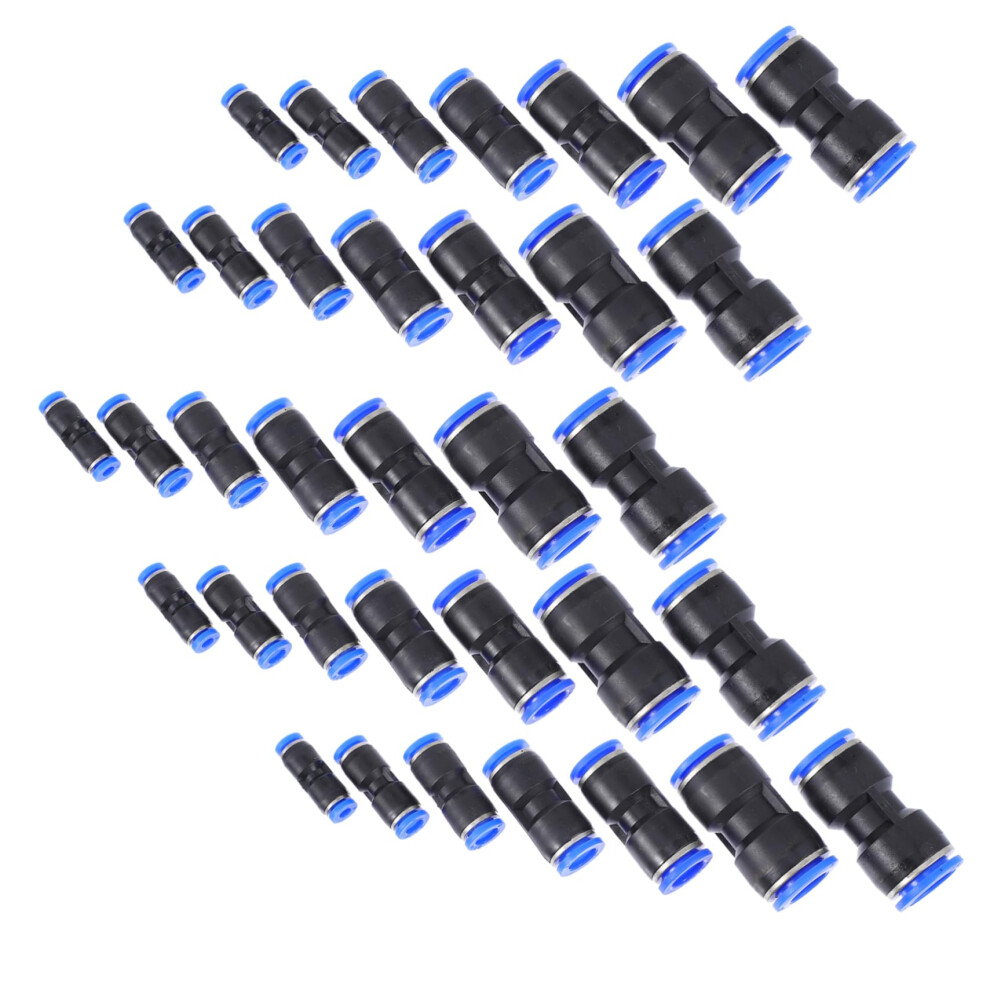 Pneumatic Quick Connectors 35Pcs Pu Air Tubing Connectors Set For Hoses And Pipes 9347817611472