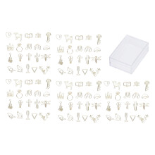 Clipes de papel duráveis e reutilizáveis com brilho metálico dourado, leves e de metal, ideais para escritório. Clipes com design criativo para