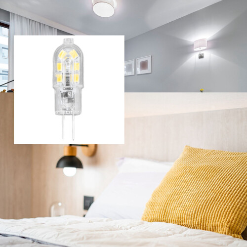 10pcs G4 LED Bulbs 12V Dimmable 2835 Bright White 2700/6500K 2
