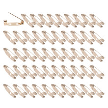 50Pieces Optional Size Safety Brooch Pins Bar Pins-KC Gold 20mm
