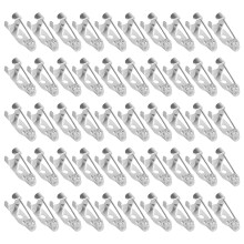 50pcs Brooch Pins Multiuse Safety Pins Back Clasp-Silver 15mm